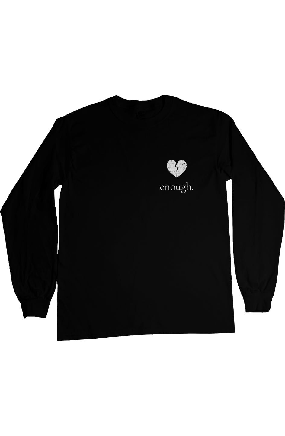 Enough Long Sleeve Tee (Black)