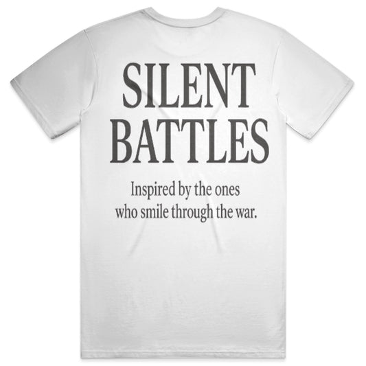 SILENT BATTLE bigger front gildan mens t shirt