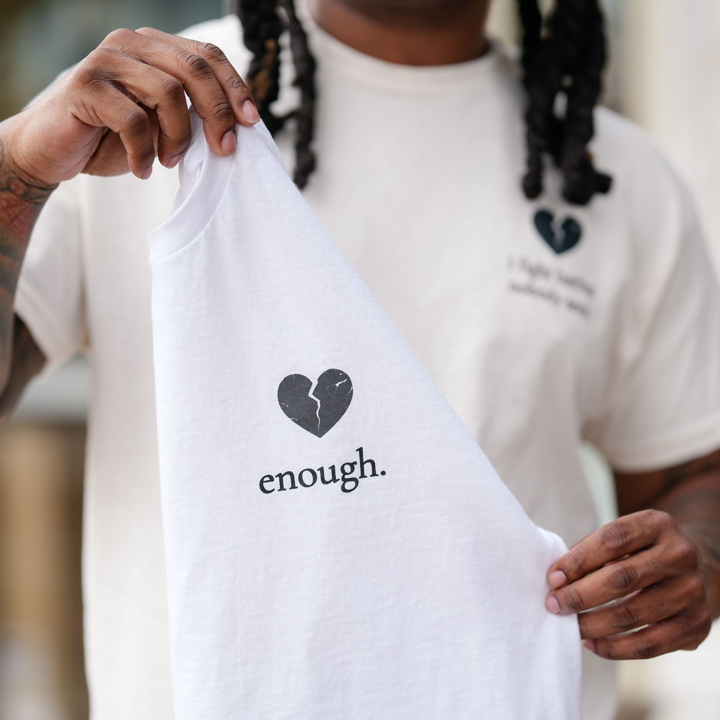 "Enough" Long Sleeve Tee